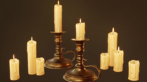 Candles Candlestick Mini Pack