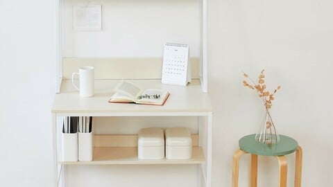 Multi Shelf Computer Desk