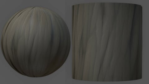 Stylized Bark Material