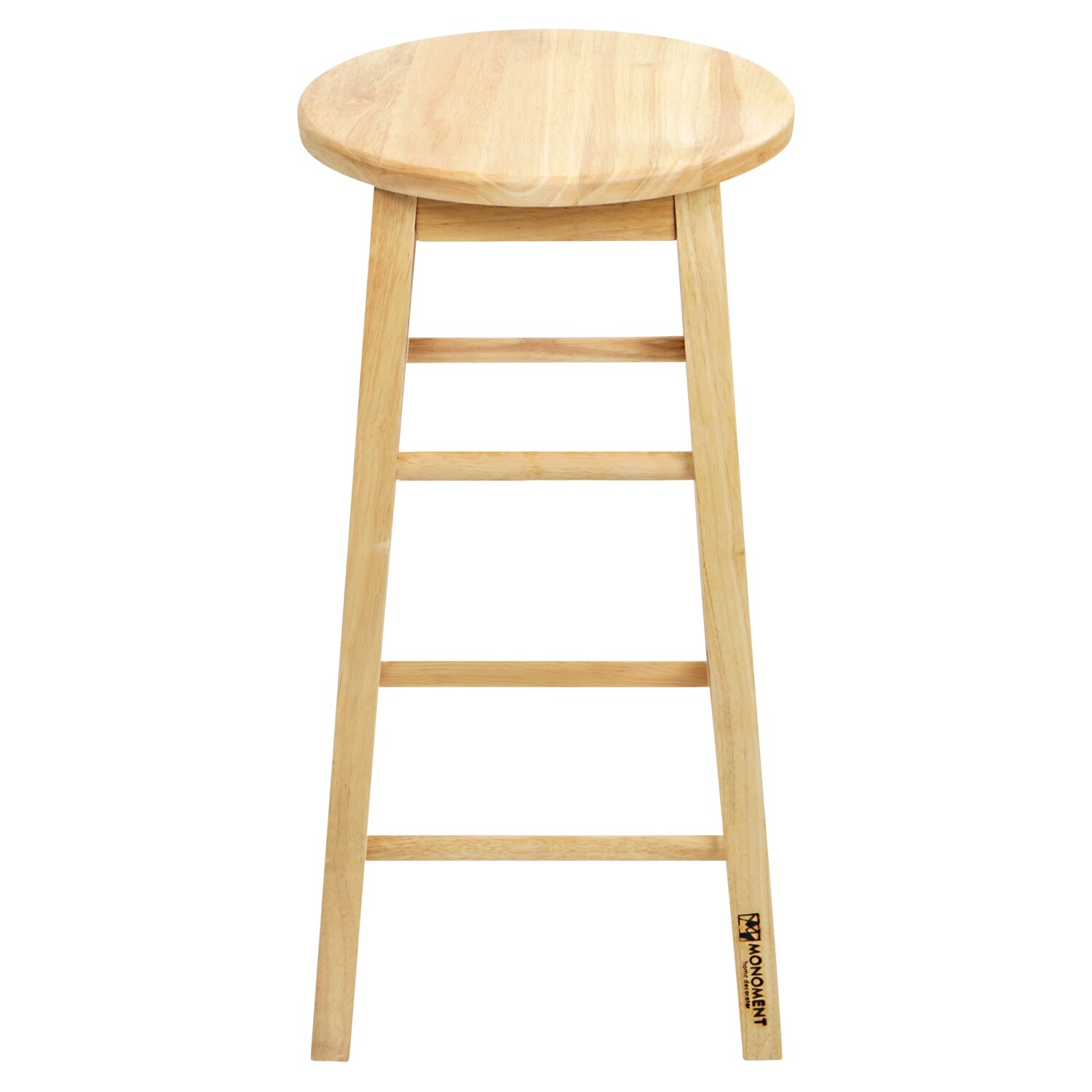 ArtStation Rubber wood prefabricated round wood bar stool Resources