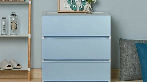 Color Story Wide Chest of 3 drawers