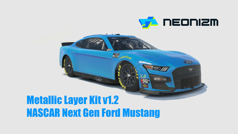 Neonizm Texture Tool Kit - iRacing NASCAR Next Gen Ford Mustang