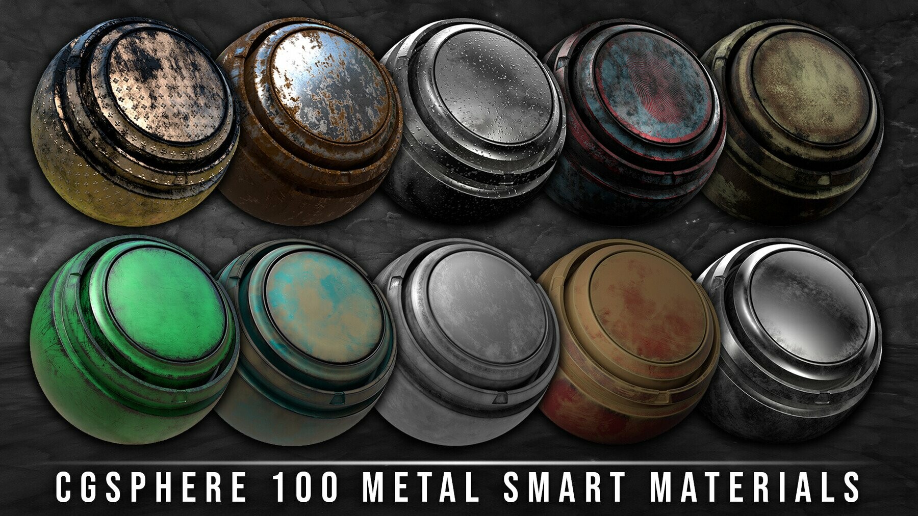 Artstation Metal Smart Materials Library Over 100 Types Of Metal