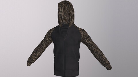 STONE ISLAND HOODIE low-poly PBR