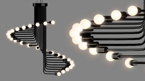 Elanis Spiral Chandelier