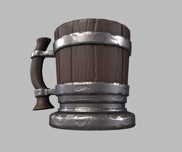 Artstation - Stylized Mug Gameready Model 