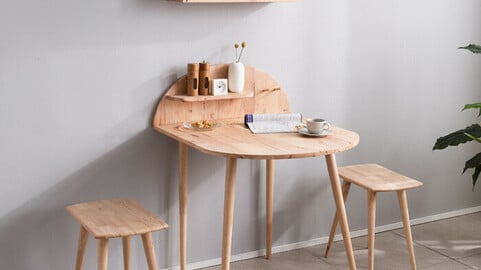 Lena Solid Wood Table Set for 2