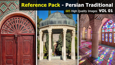 685 Persian Traditional Reference Images - VOL 01