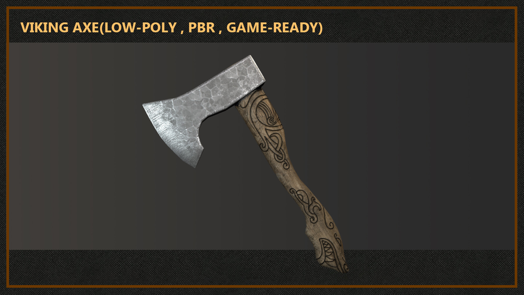 ArtStation   Viking Axe(low Poly , Pbr , Game Ready) | Game Assets