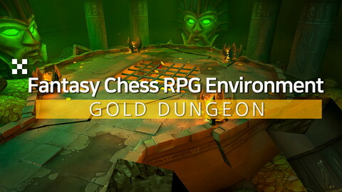 Fantasy Chess RPG Environment - Gold Dungeon