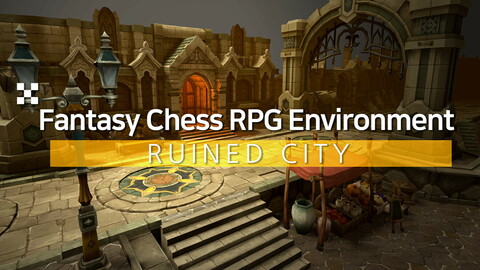 Fantasy Chess RPG Environment - Ruined City