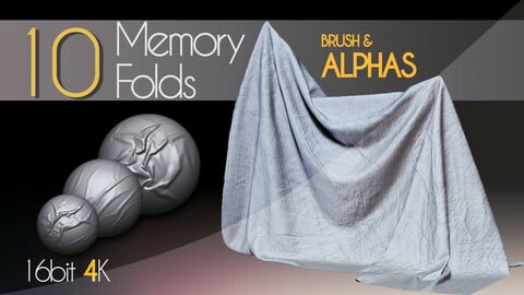 Wrinkles & Memory folds Alphas for Clothing