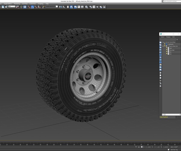 ArtStation OFF ROAD WHEEL AND TIRE Game Assets
