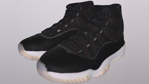 NIKE AIR JORDAN 11 low-poly PBR