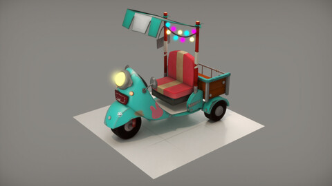 stylized tricycle