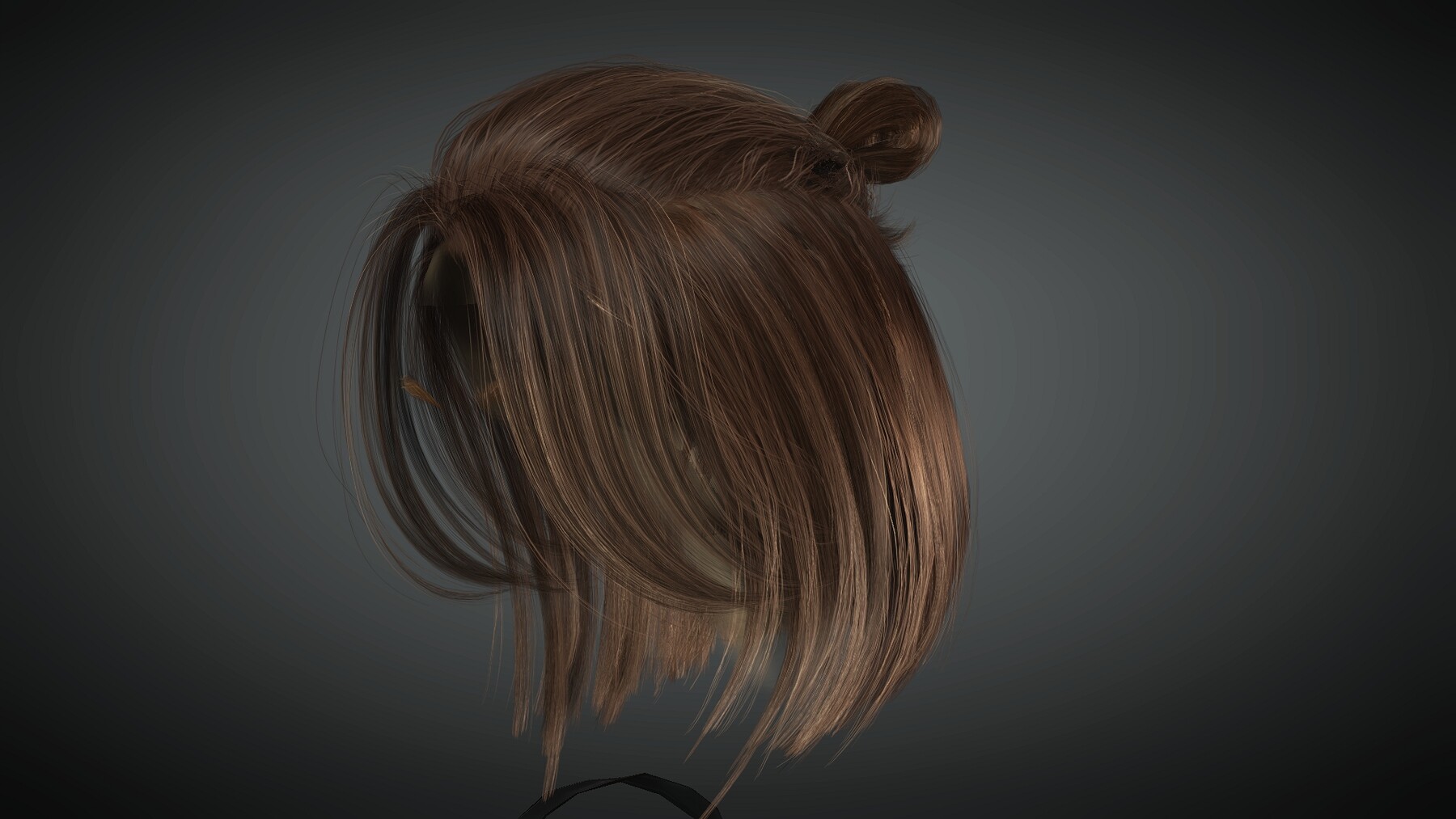 ArtStation - Realistic Female hair 7 | Game Assets