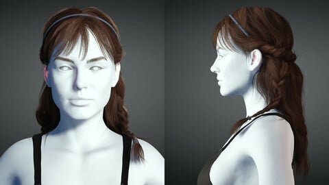 Realistic Female hair 10