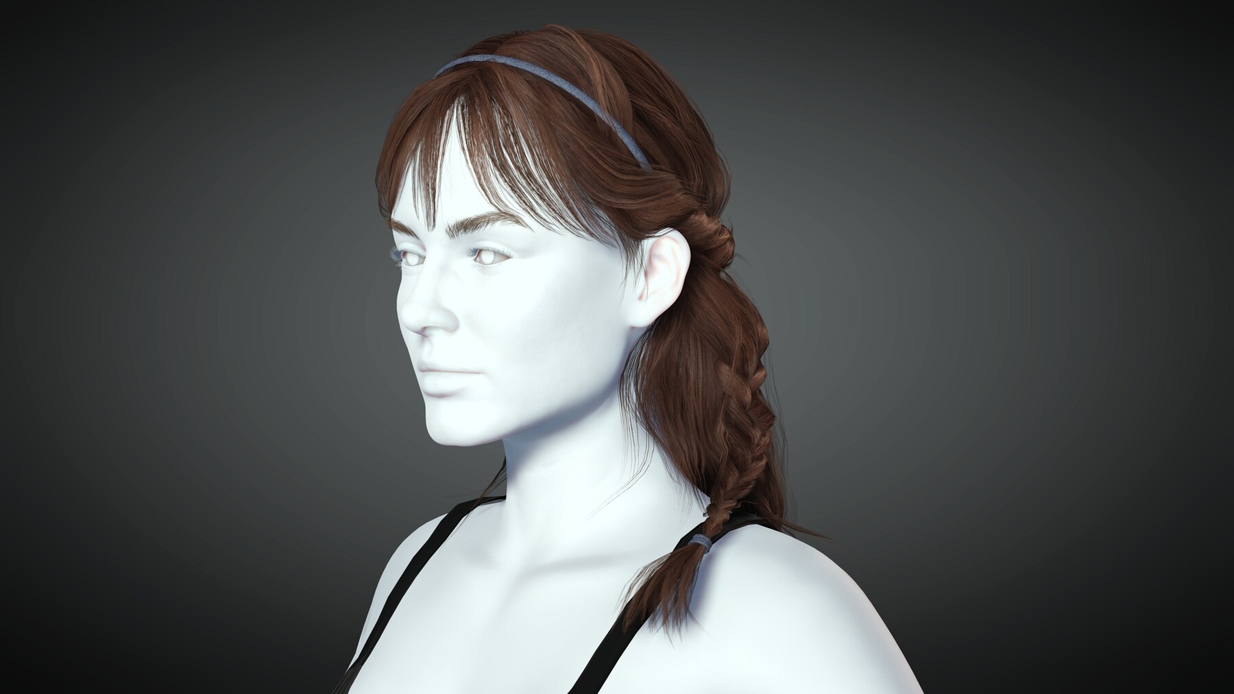 ArtStation - Realistic Female hair 10 | Game Assets