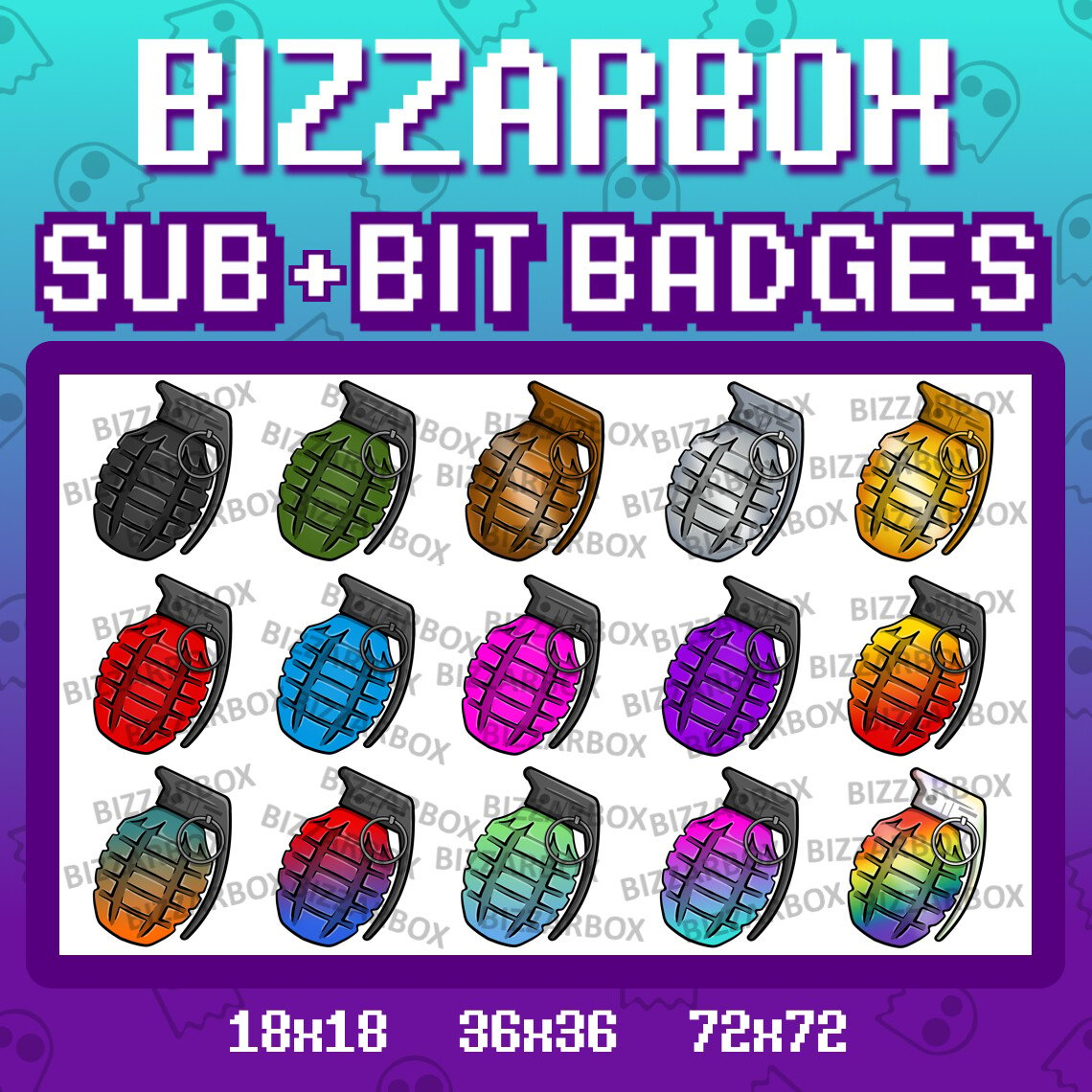 Noodle Box Badge/emote Twitch & Discord Sub Badge / Bit 