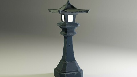 Stylize Stone Lamp