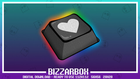 Twitch Emote: Heart Love Key