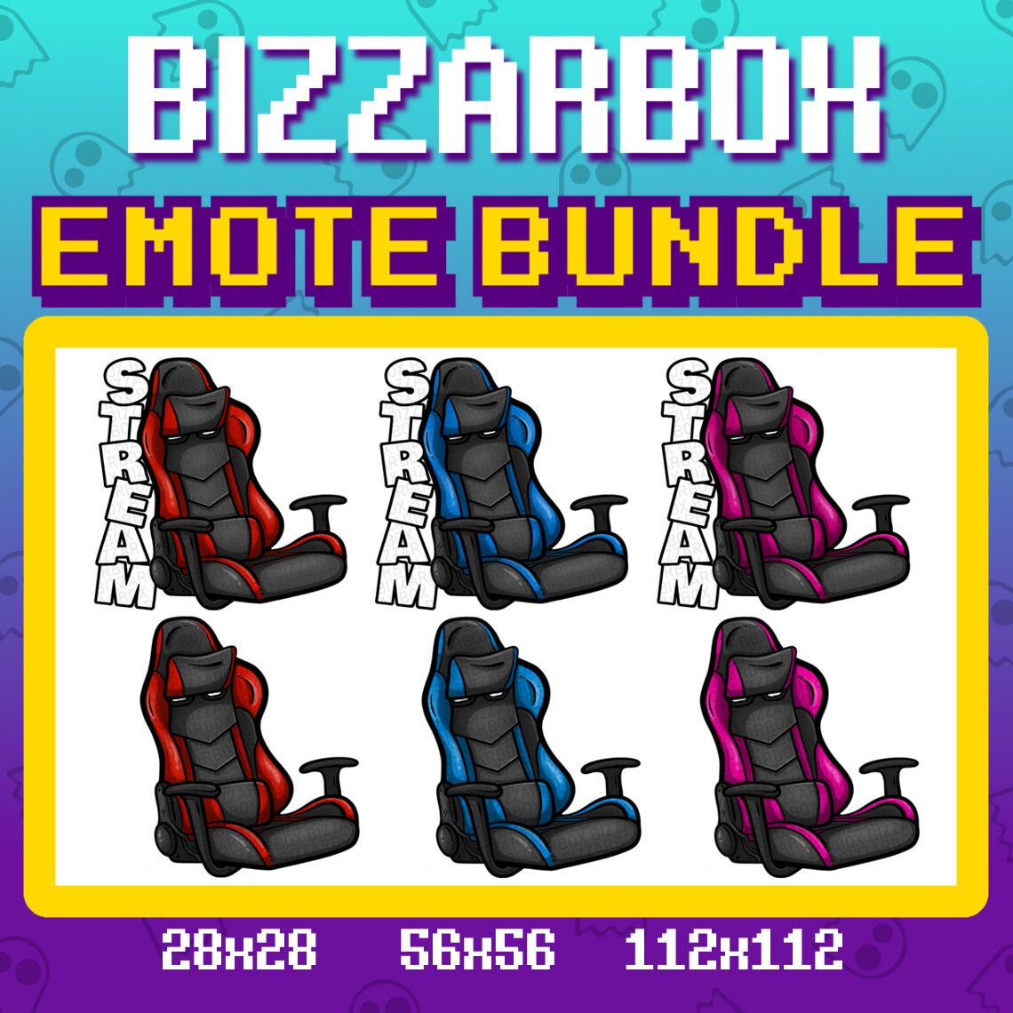 ArtStation Twitch Emote Bundle AFK Chair Stream Artworks