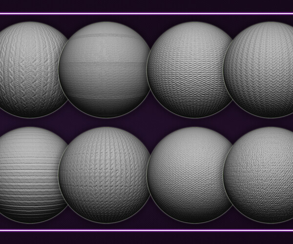 ArtStation - 40 Knitted Fabric Alphas (Seamless and Tileable - Vol 02 ...