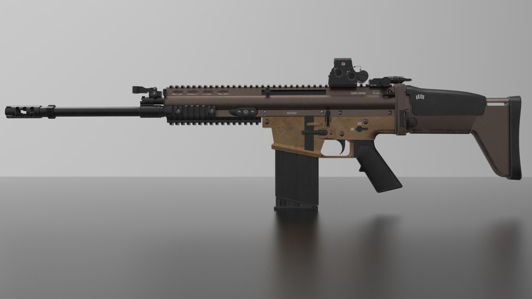 ArtStation - FN Scar Gun | Game Assets