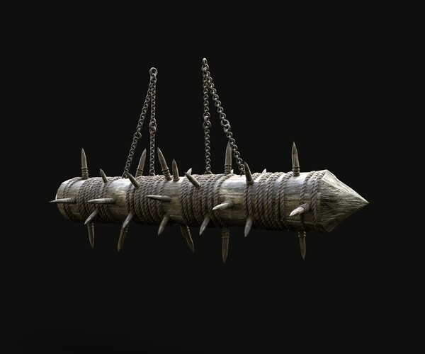 ArtStation - JAGGED LOG PITFALL BOOBY TRAP HUNTER DEADFALL | Game Assets