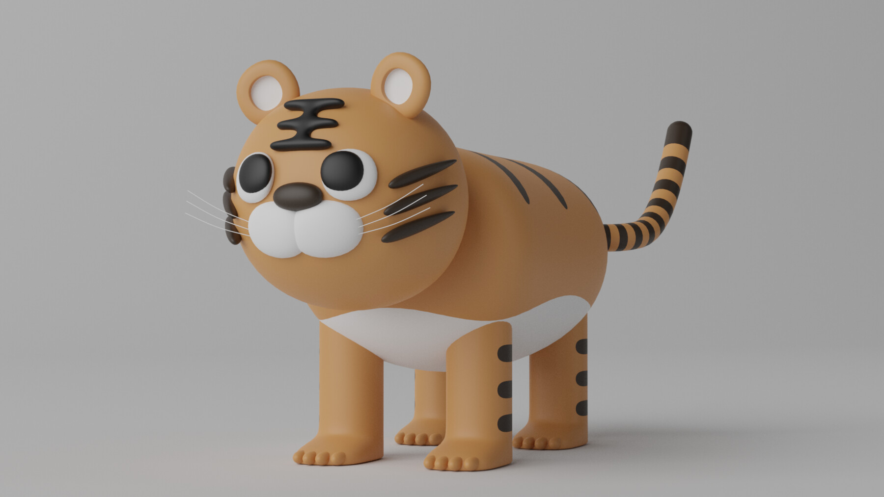 Animated Tiger Siberian 3d Model