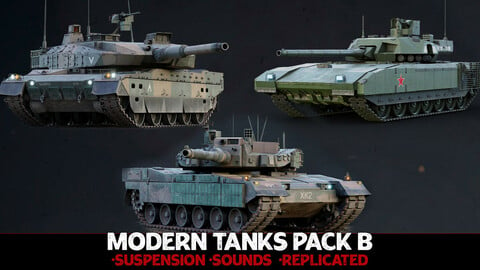 Modern Tank Collection B - Advanced Tank Blueprint [UE4]