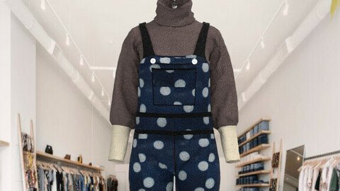 SWEAT AUTUMN OVERALLS AND SWEATER