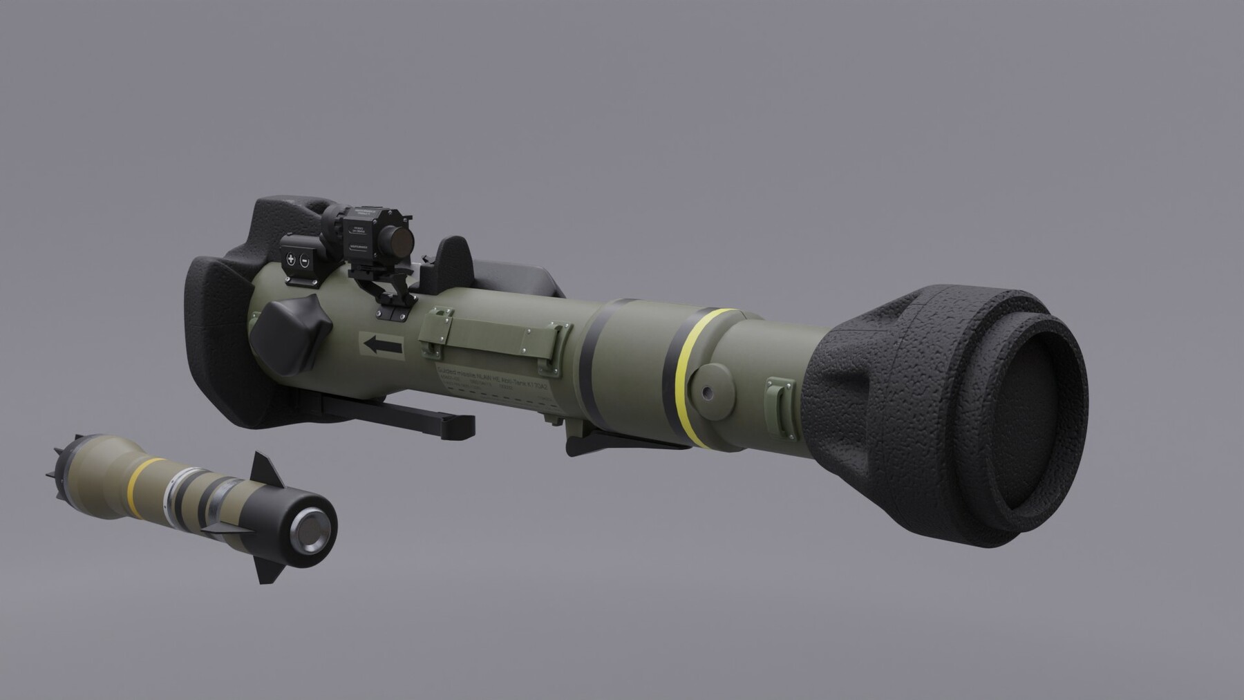 ArtStation NLAW Next generation Light Antitank Weapon Game Assets