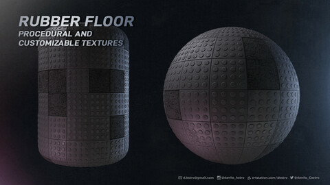 Customizable Rubber Flooring - Procedural Texture