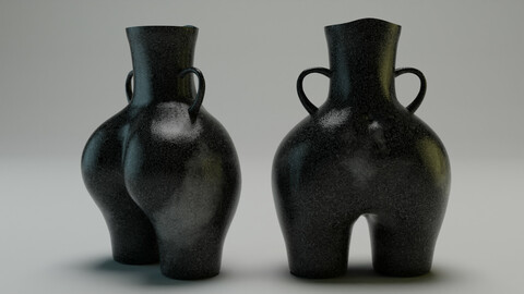 Vase in the shape of a female body
