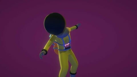SpaceMan Rigged and Animated