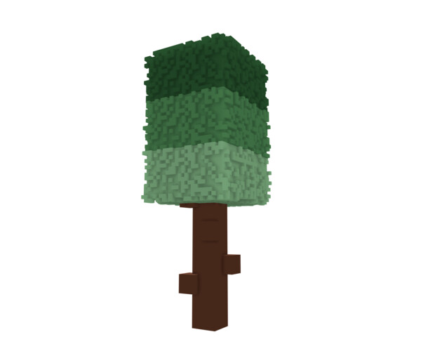 ArtStation Voxel Box Tree Game Assets