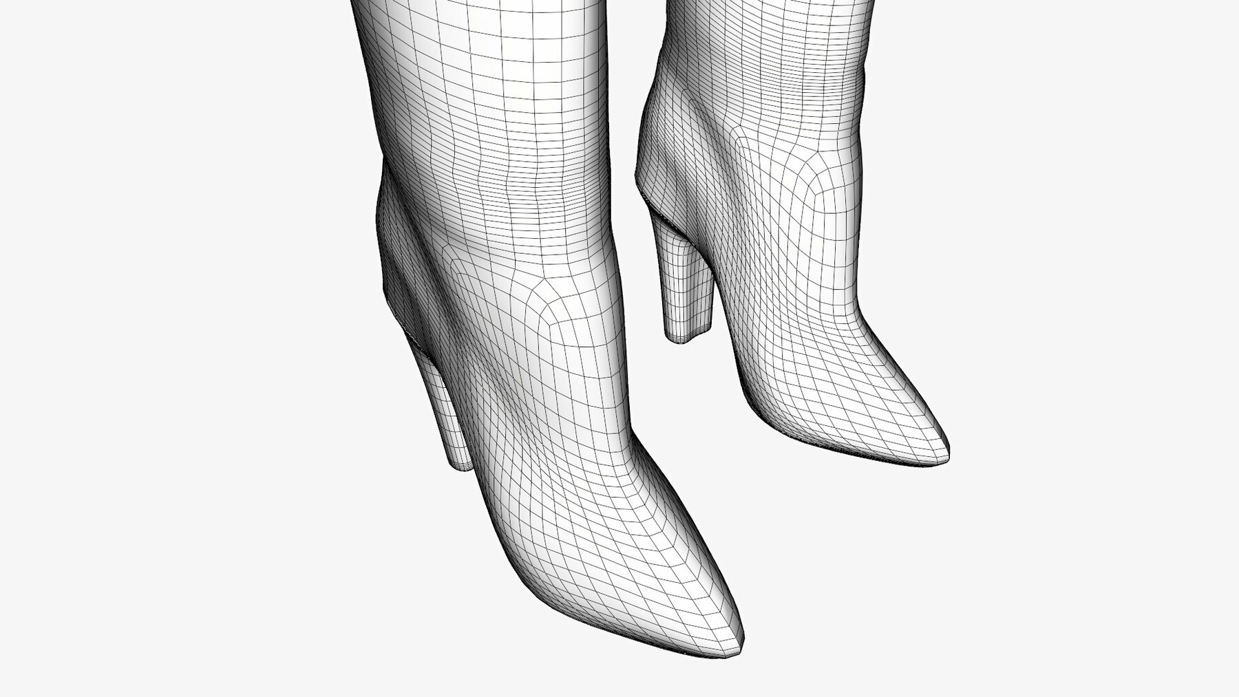 ArtStation - 3D Women's leopard skin boots | Resources