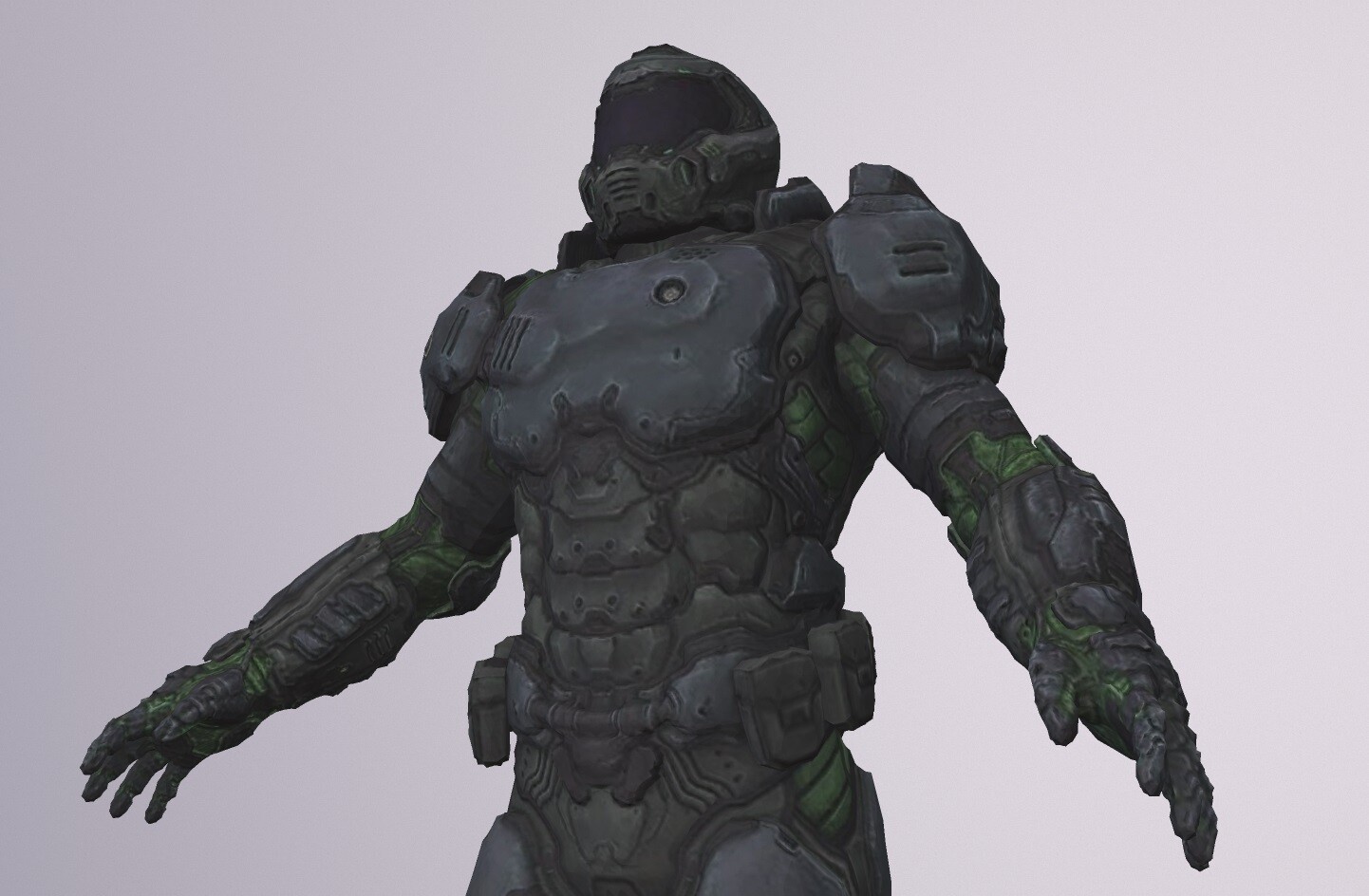 ArtStation - DOOMGUY MODEL low-poly PBR | Game Assets