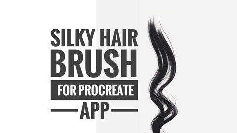 Silky hair brushes procreateفرشاة رسم الشعر الناعم