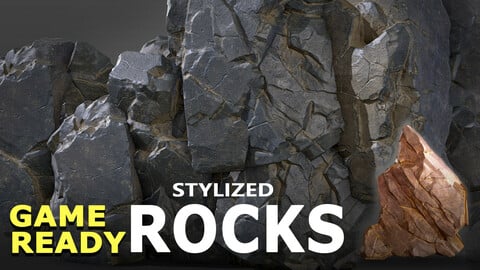 Stylized Modular Rocks - 3D Assets