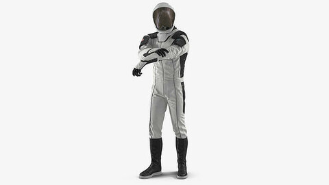 Futuristic Space Suit Rigged 3d Model