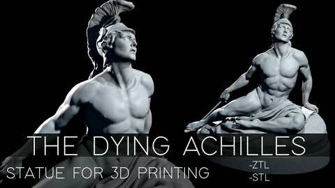The Dying Achilles- model for 3D printing