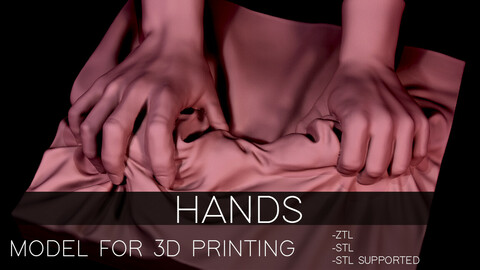 Hands sculpt for 3D printing