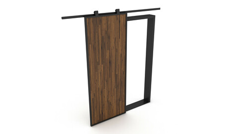 sliding door 3D model