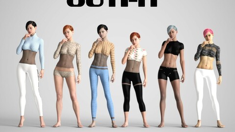 Jacqueline Outfit for Genesis 8 / 8.1