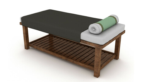 massage bed 3D model