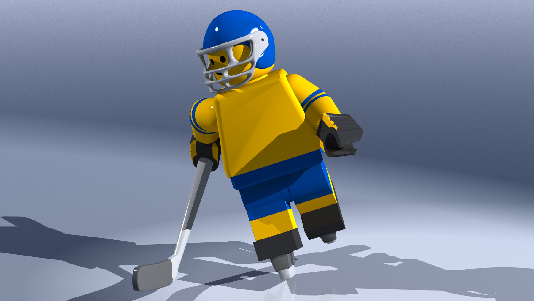 Custom Lego Minifigure Hockey Player #17 Sound Tigers