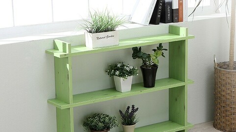 Fitted flowerpot display stand 3 tier 800