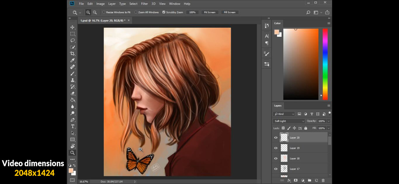 ArtStation Hair drawing process by me+Hair brushes (VOL 1) Tutorials